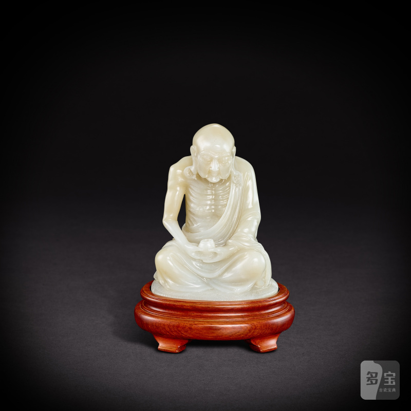 A set of eighteen jade Luohan figures, 20th century | 二十世紀 玉雕十八羅漢一套 - 图23